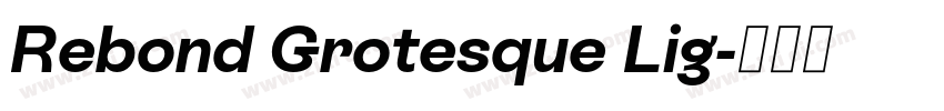 Rebond Grotesque Lig字体转换 Rebond Grotesque Lig字体转换